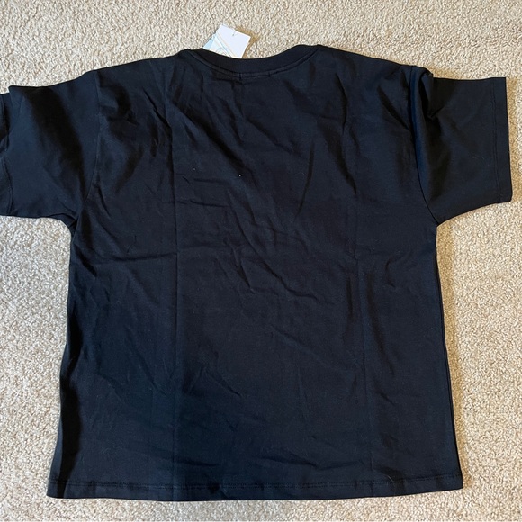 NWT Johnny Was Organic Cotton Drop Shoulder Tee, Black, Large - Picture 4 of 6